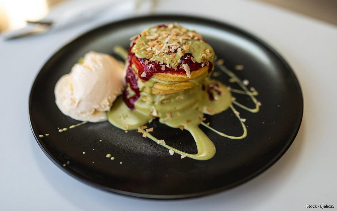 Rezept: Amerikanische Pancakes mit Matcha Schokoladencreme