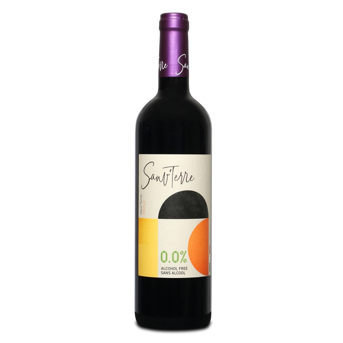 Flasche Rotwein alkoholfrei