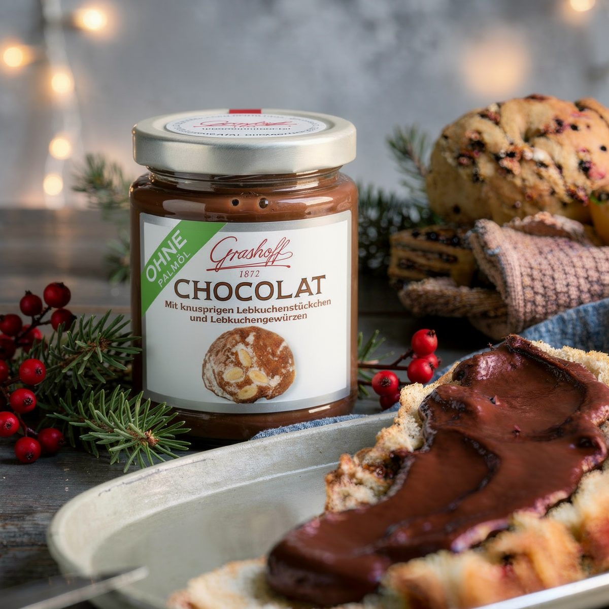 Dunkle Chocolat mit Lebkuchengewürz